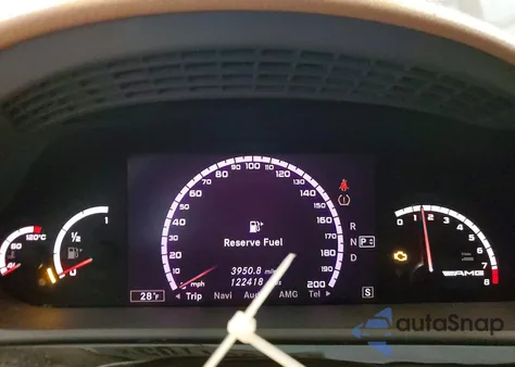 2008 Mercedes-Benz S 63 Amg z USA, uszkodzony, nr VIN WDDNG77X58A186983